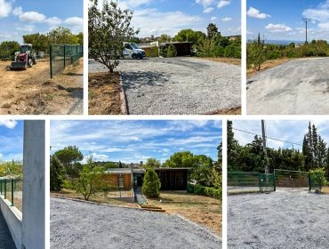 Création d'un parking pour le personnel de l'école