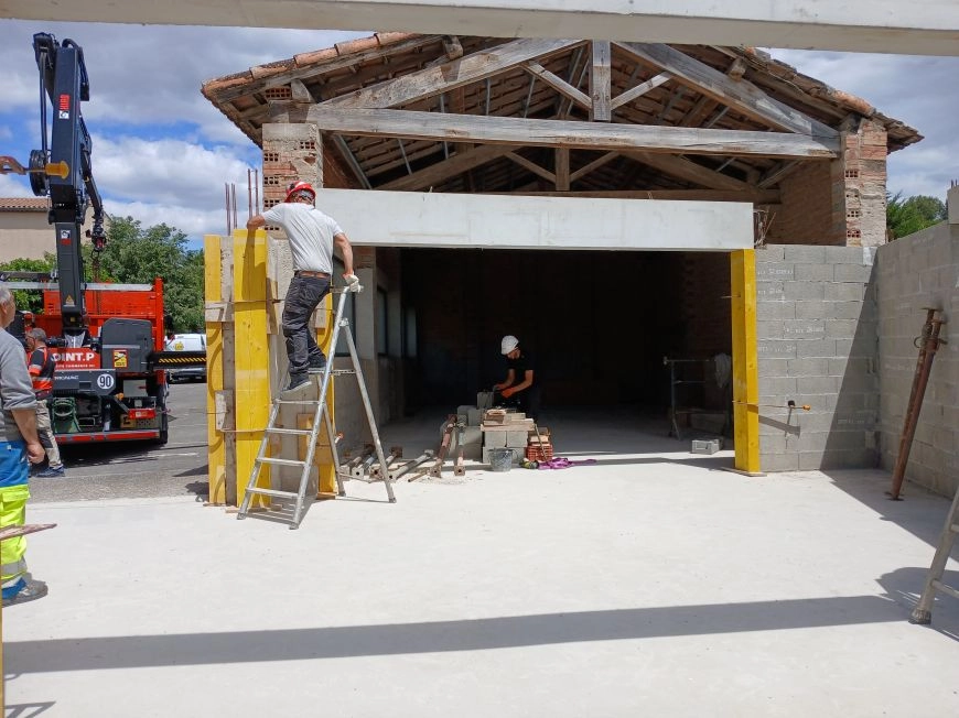 Travaux à la médiathèque